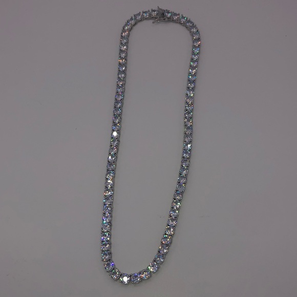 18k 75ct Tennis Necklace - Picture 8 of 15